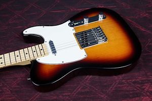 Fender Standard Telecaster Electric Guitar Brown Sunburst Gloss Maple Fretboard