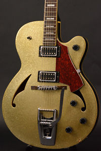 SALE!! [USED]Italia Guitars Torino V Gold sparkle Electric guitar, f0247