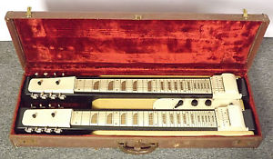 RARE 1950s National/ Valco? Double Steel Guitar for Service