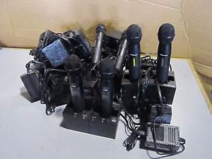 LOT of 13 - AKG Microphone HT 4000 , SR 4000 Receiver , PS4000 Antenna Splitter