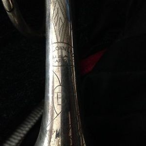 Early 1900's C.G. Conn LTD, Elkhart silver plated engraved Cornet