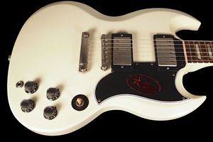 2011 GIBSON SG STANDARD CUSTOM SHOP LES PAUL 61 HISTORIC VOS ~ CLASSIC WHITE
