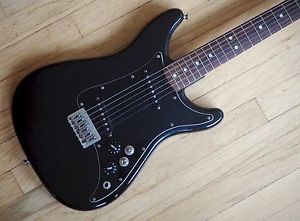 1981 Fender Lead II Vintage Electric Guitar USA Made Black Mustang 100% Stock