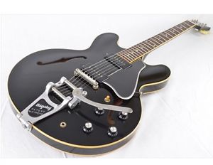 Gibson Custom Shop Kazuyoshi Saito KS-330 Ebony VOS w/Bigsby w/hard case #A2965
