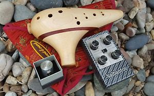 Professional Custom Woodsound Alto G Ocarina Flute - /w Nalbantov mic and preamp
