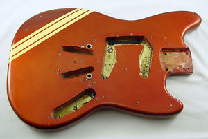 1969 Fender Mustang Body - Competition Red!  Vintage American USA 1968 1970