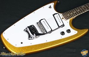 2005 Hallmark Reverse Vintage Swept Wing Electric Guitar HSC Gold Sparkle #39696