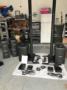 Bose L1 Model II Systems with 2 Bose B2 Bass Modules (includes SKB Cases for L1)