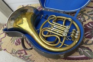 Altes antikes Waldhorn "Karl Schrott Graz" Silberring, vermutlich 1950/1960