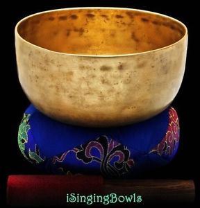 Antique Tibetan Singing Bowl: Thado 7 3/4", circa 17th Century, C#3 & G4 .VIDEO