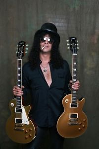 SLASH EPIPHONE LES PAUL CLASSIC GOLD TOP SIGNATURE GUITAR RARE! image 1