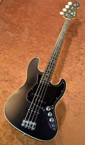 Fender Japan AJB BLK w/soft case Free shipping Guitar Bass from Japan #E1067