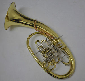 Professional JINBAO Wagner Horn F/Bb Key Gold Finish with Case mouthpiece