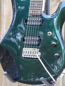 Mystic Green Music Man Sterling JP60 solid body 6 string electric guitar