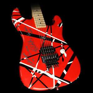 Used 2007 Charvel EVH Art Series Electric Guitar Red, White & Black