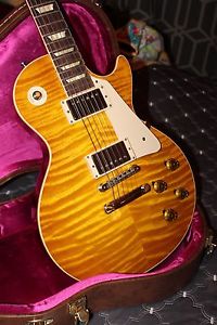 2016 Gibson Custom Shop Les Paul 1959 Reissue - Lemon Burst R9 - Monster Flame!