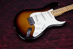 Fender Standard Stratocaster Electric Guitar with Maple Fretboard Brown Sunburst