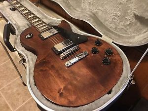 2016 Gibson Les Paul Studio Electric Guitar Satin Maple Top brown Nice
