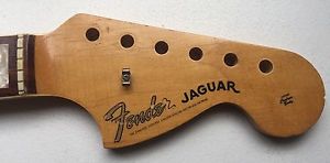 1966 Fender Jaguar Neck Bound Block Inlay