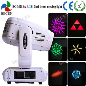 white 280W beam spot wash 3in1 moving head light touch screen dmx dj stage light
