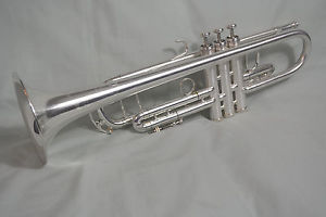 2008 KING SILVER FLAIR 2055S SEMI-PRO Bb TRUMPET~CUSTOM BRUSHED FINISH~NEAR MINT
