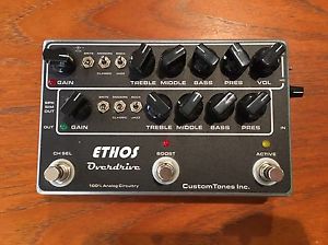 CUSTOM TONES ETHOS OVERDRIVE CLASSIC/TLE EFFECTS PEDAL w/Original Power Supply