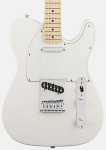 Fender Standard Telecaster Guitarra Eléctrica, Ártico Blanco, Arce Cuello