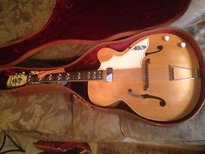 Vintage Blond Kay Silvertone Archtop Aristocrat Electric Guitar circa 1952 Nice!