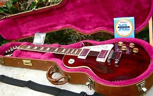 ✯AMAZING✯Vintage 1992 GIBSON LES PAUL STANDARD USA✯WINE RED AAA FLAME✯PRO SET UP