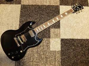 Gibson SG STANDARD black all mahogany body
