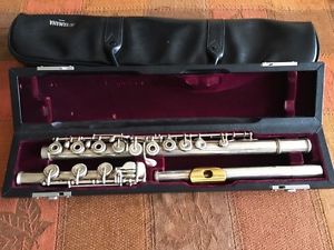 Yamaha 674H/LPGP Professional Flute Solid Silver w/ Gold Plated EC Lip Plate