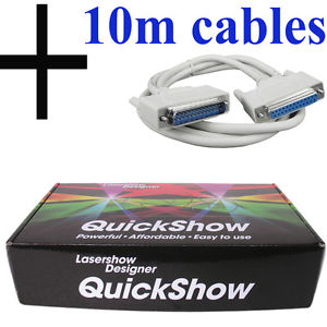 Pangolin QuickShow FB3 Laser Show Designer Software + 10M ILDA cables