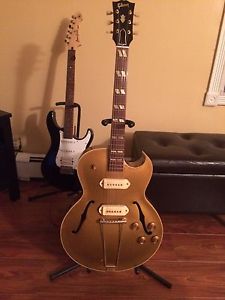 1952 Gibson ES-295 hollow body electric arch top guitar gold top