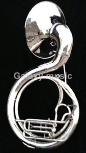 Sousaphone Big Size in 25" in Silver Chrome Nickle With Free Mouth Pc & Case Box
