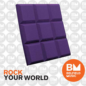 Auralex 2'' SonoFlat Grid 2' x 2' Panels - Purple x 16  - Belfield Music