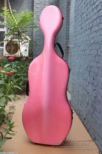 4/4 Cello Case Hard case Carbon Fiber Strong Light Pink Color New Yinfente