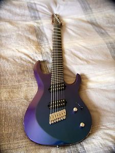 Kiesel Aries 7 String Multiscale AM7 2016 Purple/Blue Colorshift Fanned Fret