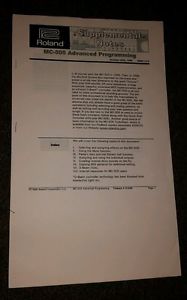 BOSS Roland MC-505 Groove Sampling Workstation SUPPLEMENTAL Notes Manual