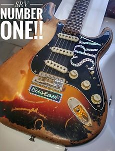 SRV STEVIE RAY VAUGHAN STRATOCASTER NUMBER ONE CLIVE BROWN RELIC WITH CERTIFICAT