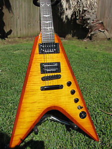 Washburn Dime V Pro Caramel burst w/orig gig bag & TKL Hard case rare Dimebag