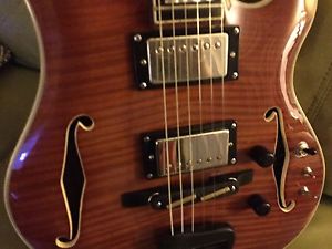 Languedoc Clone Hollowbody Guitar Olson Olandoc Brass Bridge Seymour Duncan SH-1