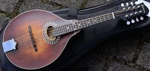 NEU Eastman MD304 A-Style Mandoline vollmassiv oval Soundhole mit Gigbag