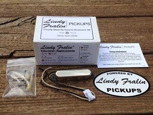 NEW Lindy Fralin Tele Stock + 2% Neck Pickup Chrome Cover Fender Telecaster