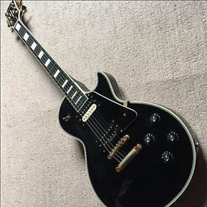 Used! ESP Japan -Edwards- Les Paul Custom Guitar E-LP-85CD Black Dirty Fingers