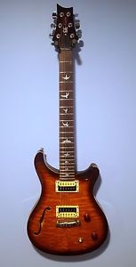 Paul Reed Smith SE Custom 22 Semi-Hollow Electric Guitar Tobacco Sunburst