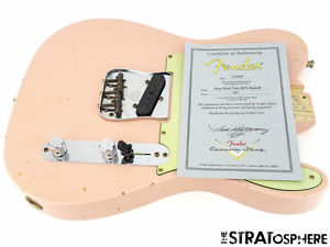 Fender Custom Shop Postmodern Relic Telecaster LOADED BODY Tele USA Shell Pink