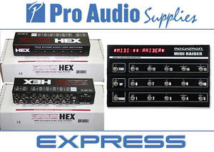 Voodoo Labs Hex Switcher + Rocktron Midi Raider Controller Made USA Aus Warranty