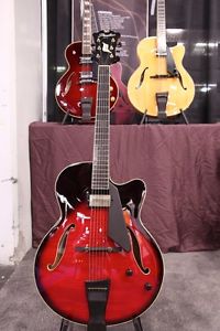 Peerless Cremona 17"carved maple top jazz guitar - NAMM 2017 floor demo/ case