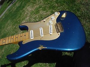 Fender Custom Shop 1956 56 Relic Stratocaster Lake Placid Blue Anodized Guard