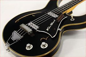 TEISCO Fire Bird Bass Black Used w / Gigbag